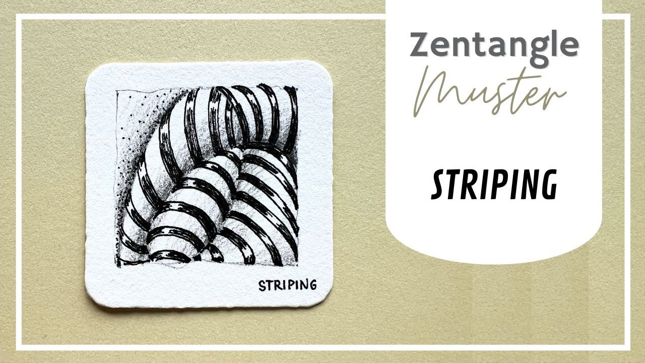 Zentangle Muster Striping