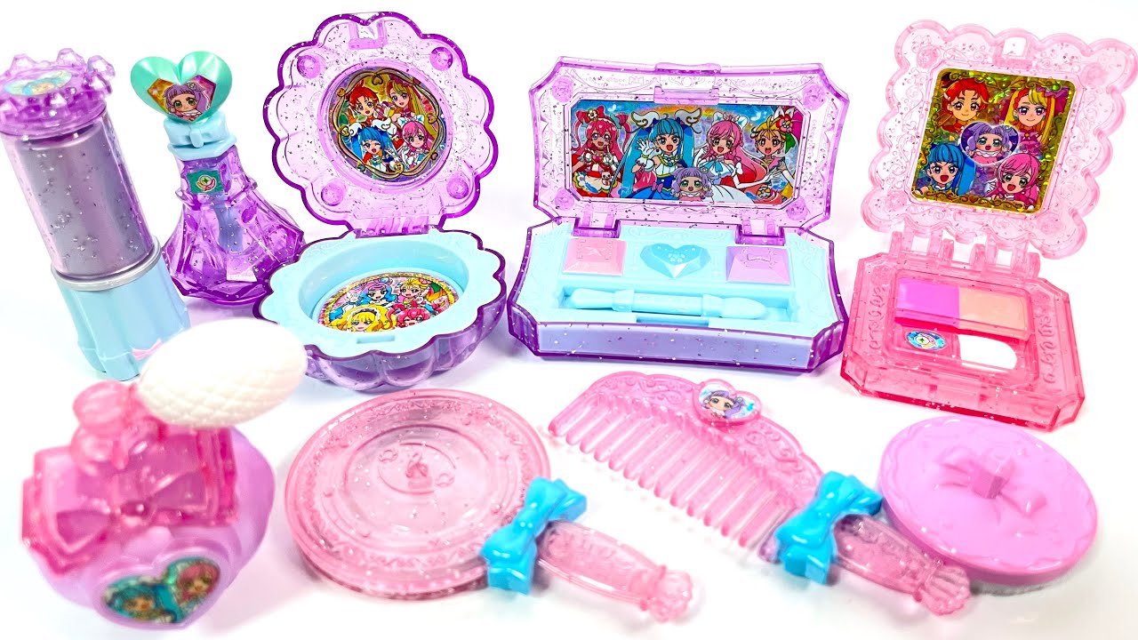 プリキュアオールスターズ プリキュアメイクセット 全５種 開封 ひろがるスカイ!プリキュア Precure All Stars Precure Makeup Set 食玩 candy toys