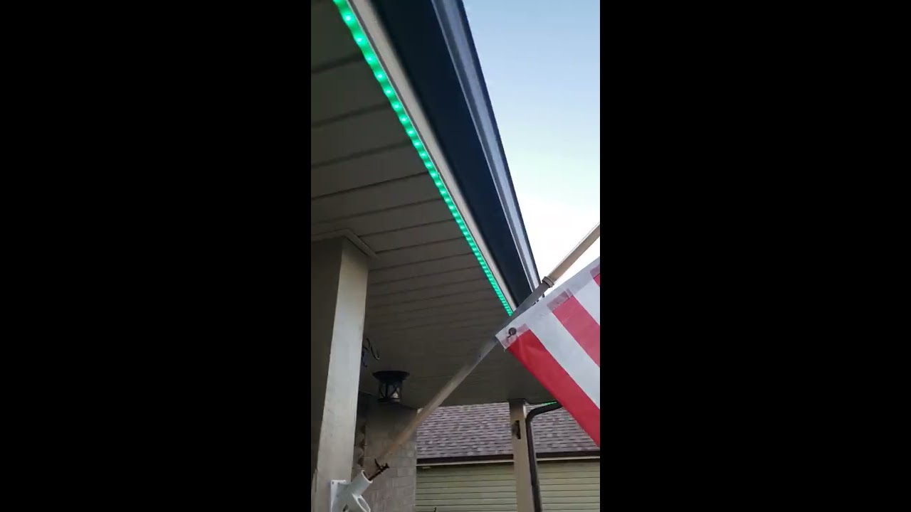 Permanent LED Christmas lights on a budget. Simple, fast and cheap.