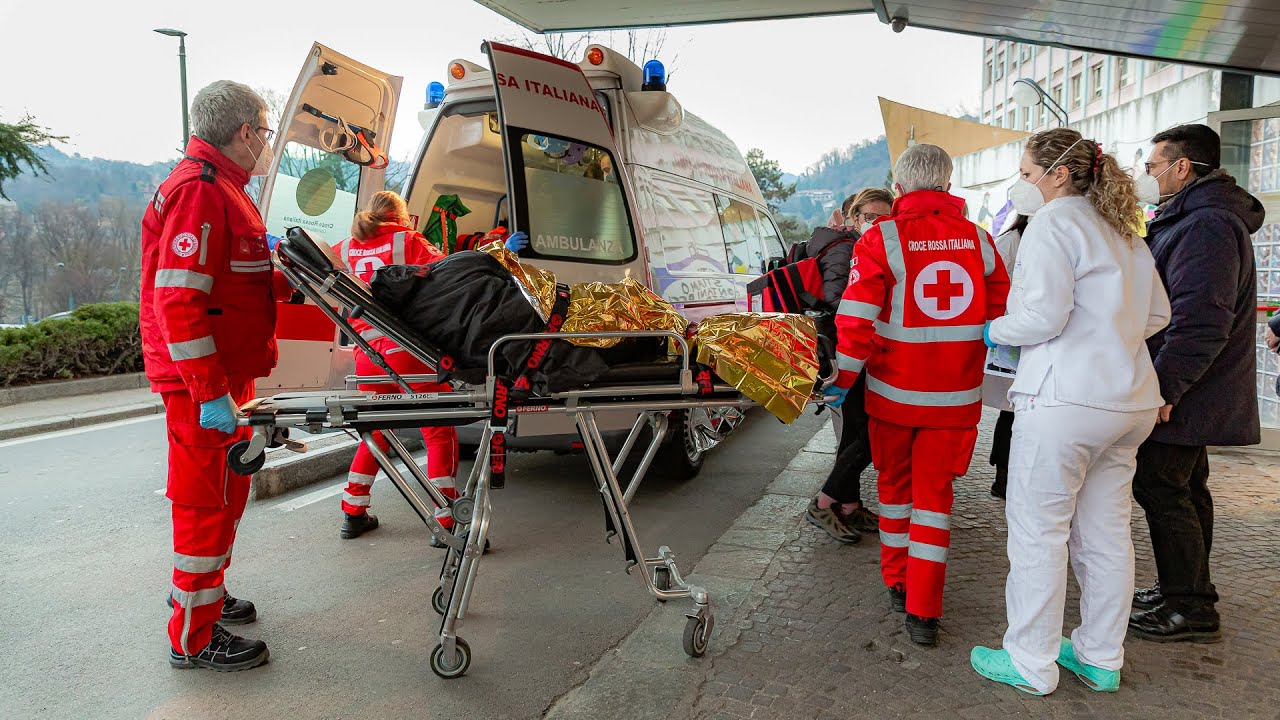 Arrivo dei bambini della Ucraina all'ospedale Regina Margherita di Torino