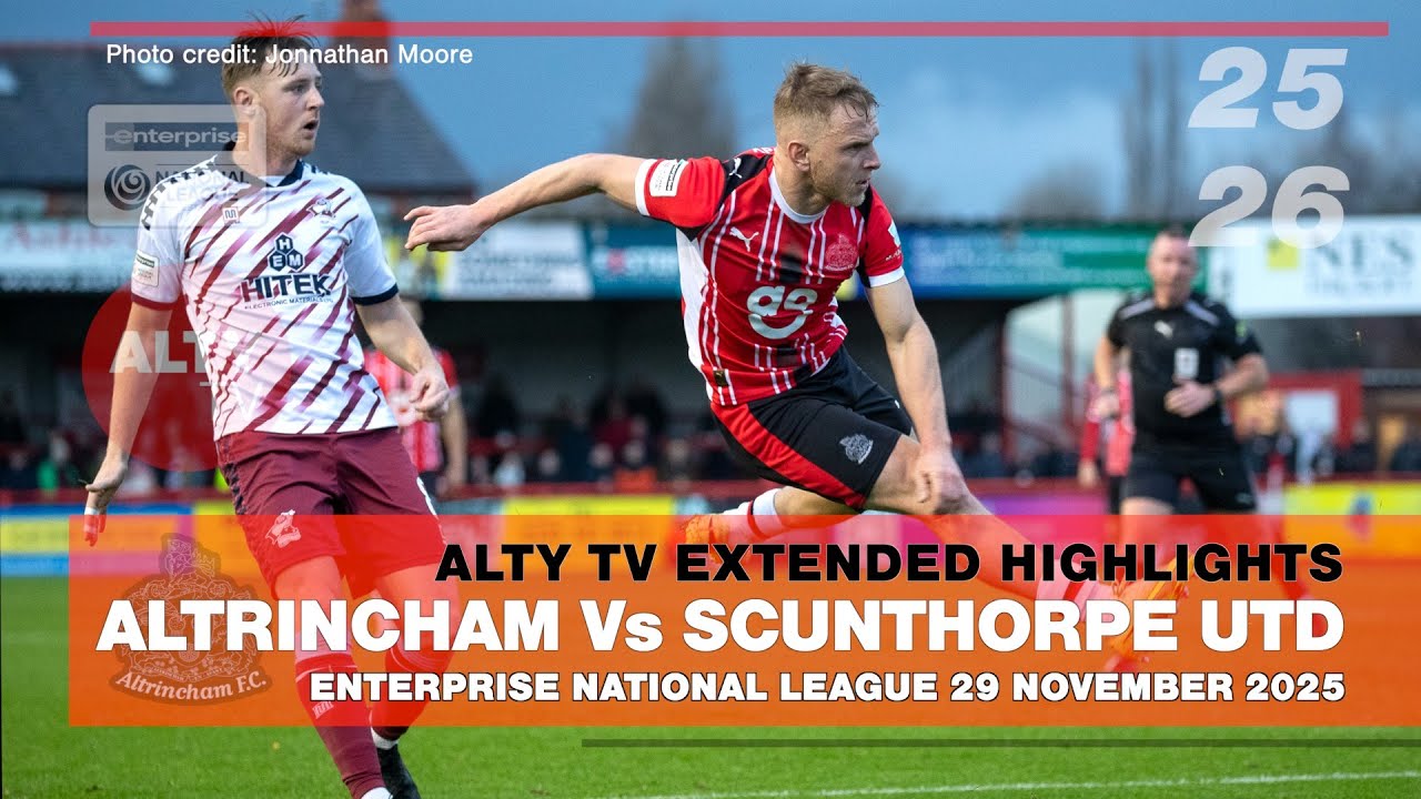 ALTRINCHAM — SCUNTHORPE UTD. Эксклюзивный расширенный обзор матча. Национальная лига Enterprise, ...