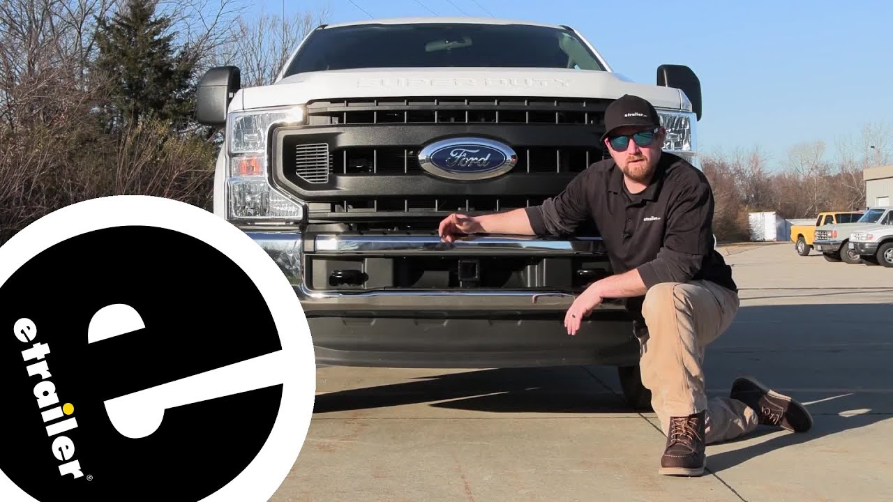 Setting up the EcoHitch Hidden Front Mount Trailer Hitch Receiver on your 2021 Ford F-250 Super Duty