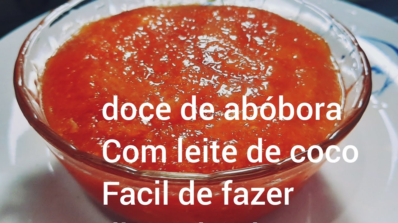 doce de abóbora com leite de coco fácil de fazer//dicas da Cleo