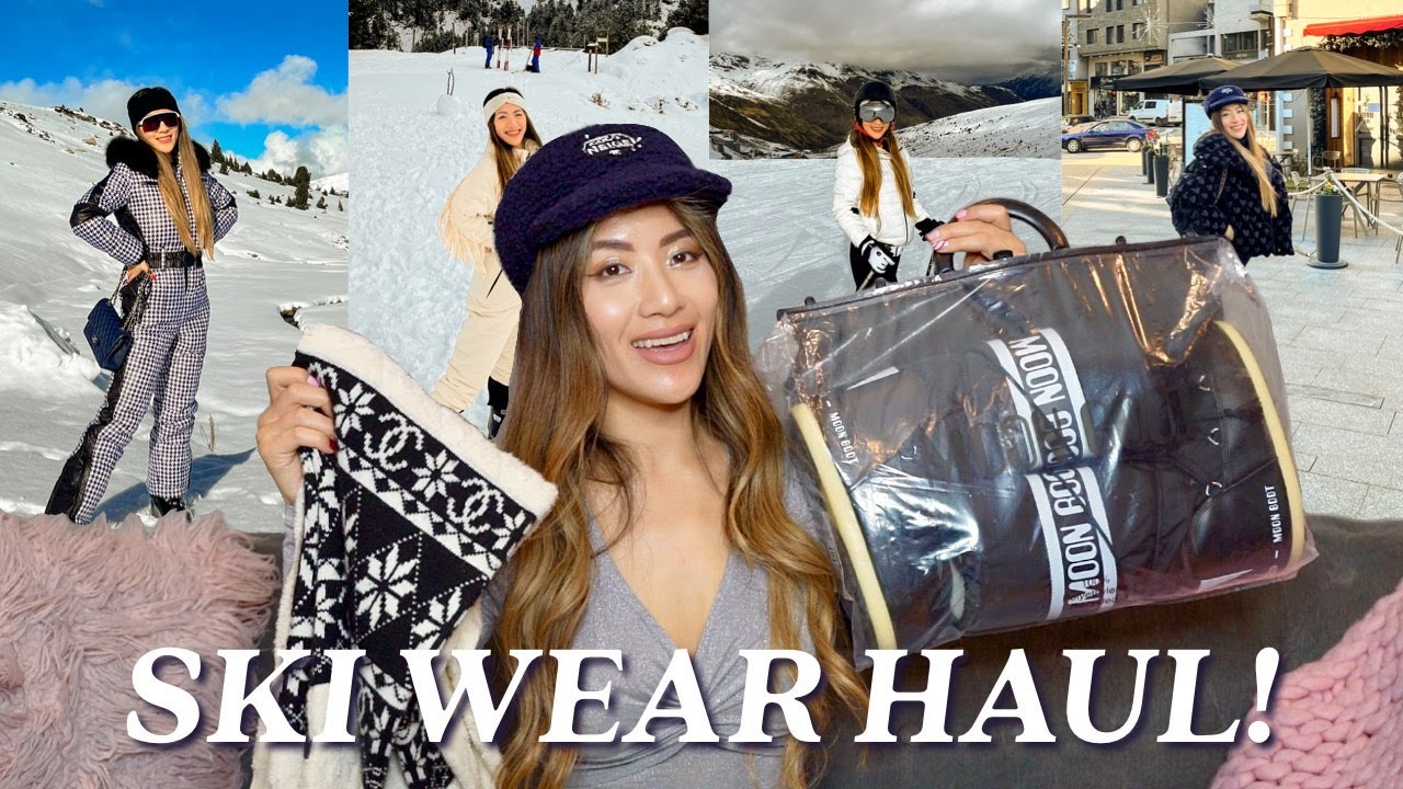 HIGH END SKI WEAR HAUL - FASHION & FUNCTION! (CHANEL, FENDI, OAKLEYS, ETC) ⛷️❄️