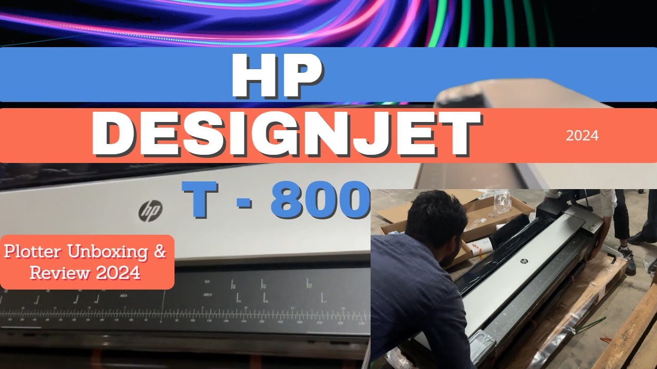 HP designjet Plotter T830 Unboxing and Full review 2024 HINDI #HPDESIGNJETT830