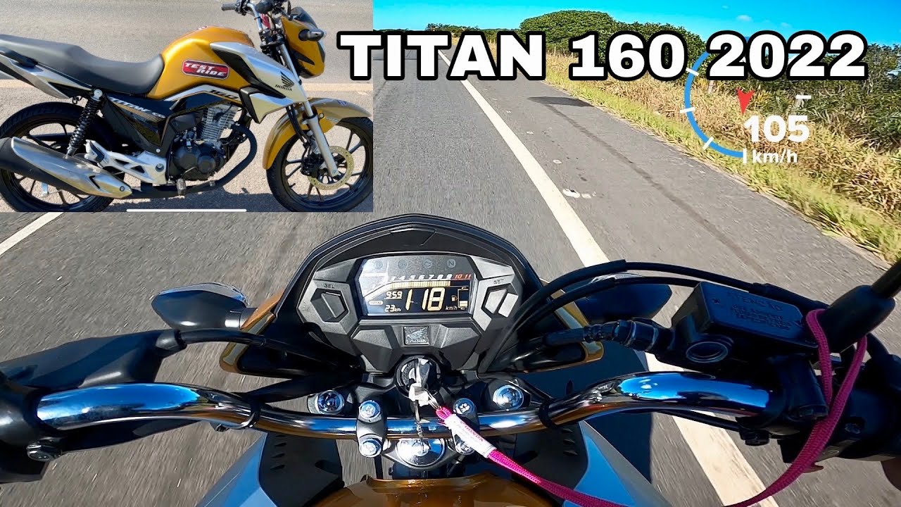 MEU TOP SPEED HODA CG TITAN 160 2021/22