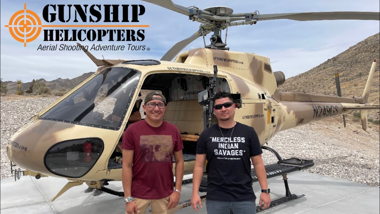 Epic time with my Battle Buddy Doug at Gunship Helicopters