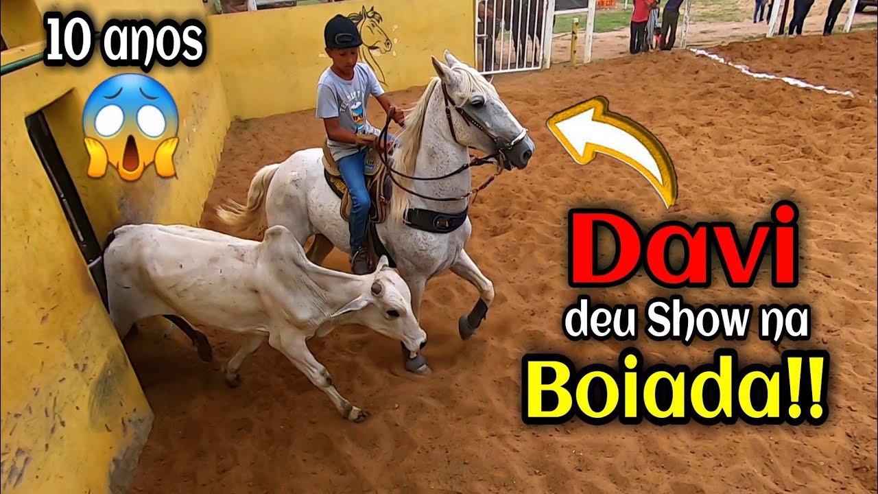 BOLÃO DE VAQUEJADA PARQUE VALNOIR NUNES, Davi deu show na boiada representando O DIA DIA DO VAQUEIRO