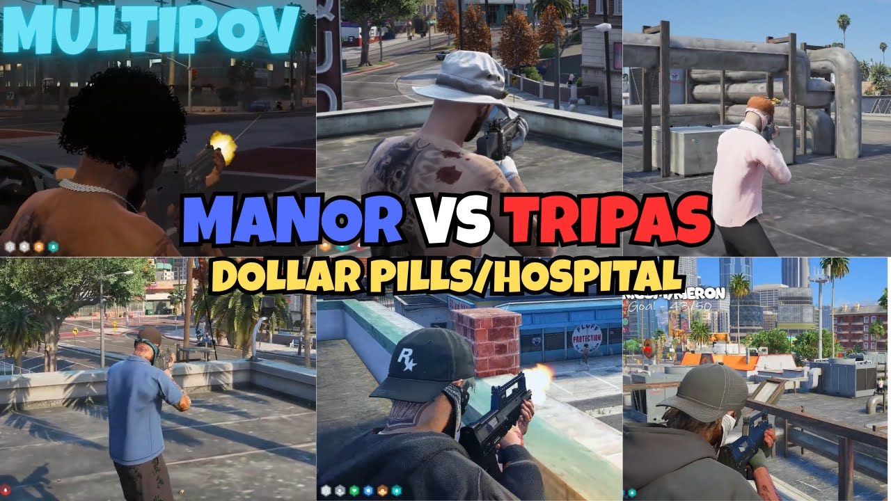 Manor vs Tripas at Dolla Pills/Hospital | MultiPOVs | NOPIXEL 4.0 GTA RP