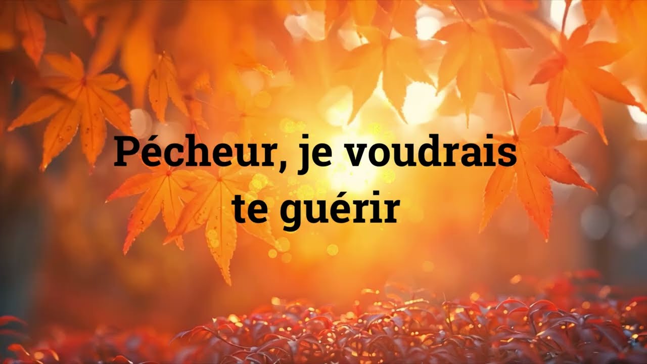 Pécheur je voudrais te guérir