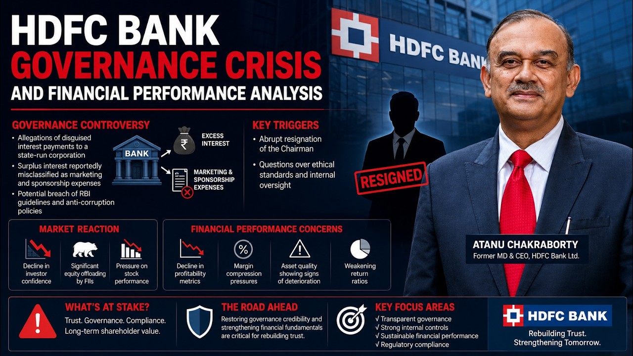 🚨 HDFC Bank BIG Trouble? Governance Scandal & Financial Reality Explained,