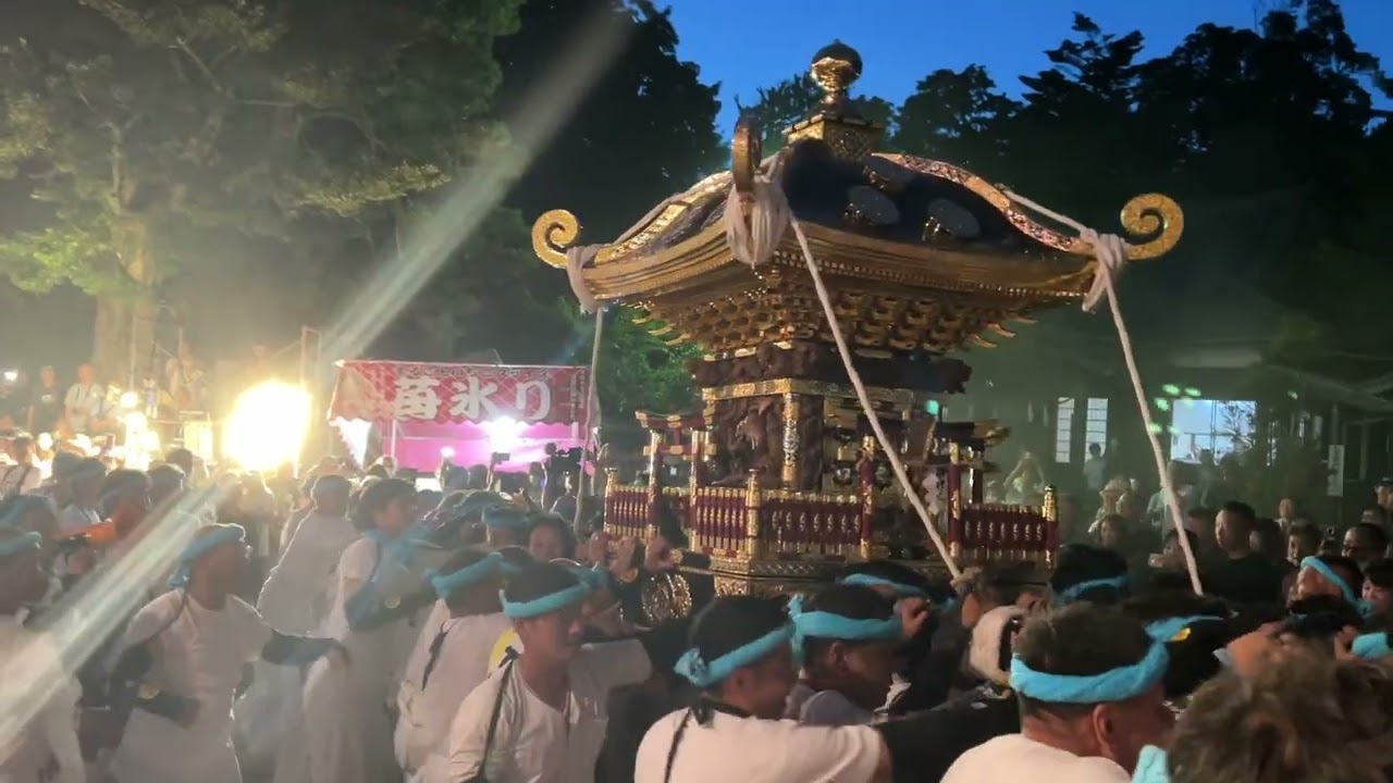 2023 やわたんまち　滝の口　下立松原神社　還御　神輿渡御