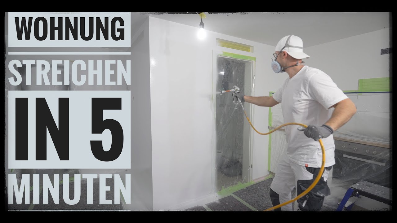 1 Zimmer Wohnung streichen Wagner PP90 Dinova SOL-Rapid