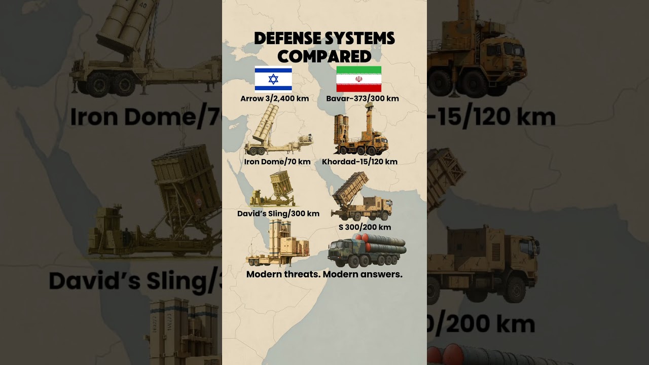 Israel vs Iran: Air Defense Systems Compared
