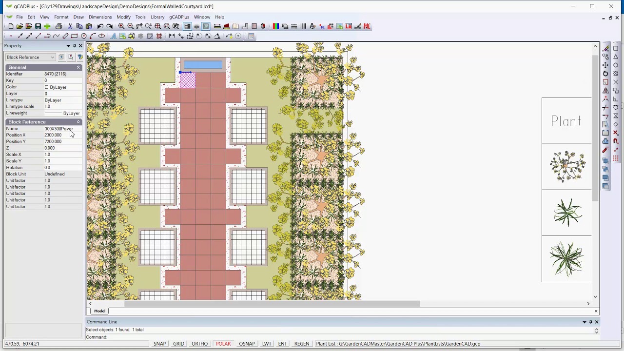 How to extract quantities from landscape drawings