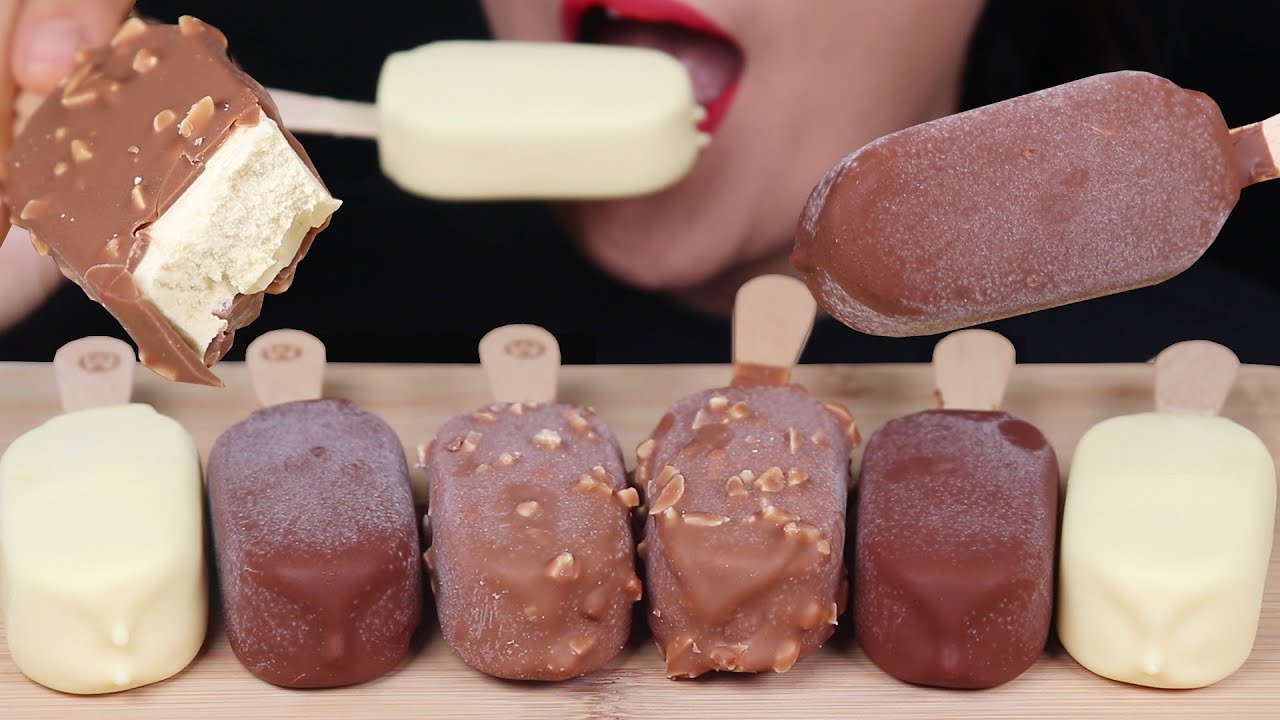 ASMR MAGNUM ICE CREAM MUKBANG 매그넘 초콜릿 아이스크림 리얼사운드 먹방