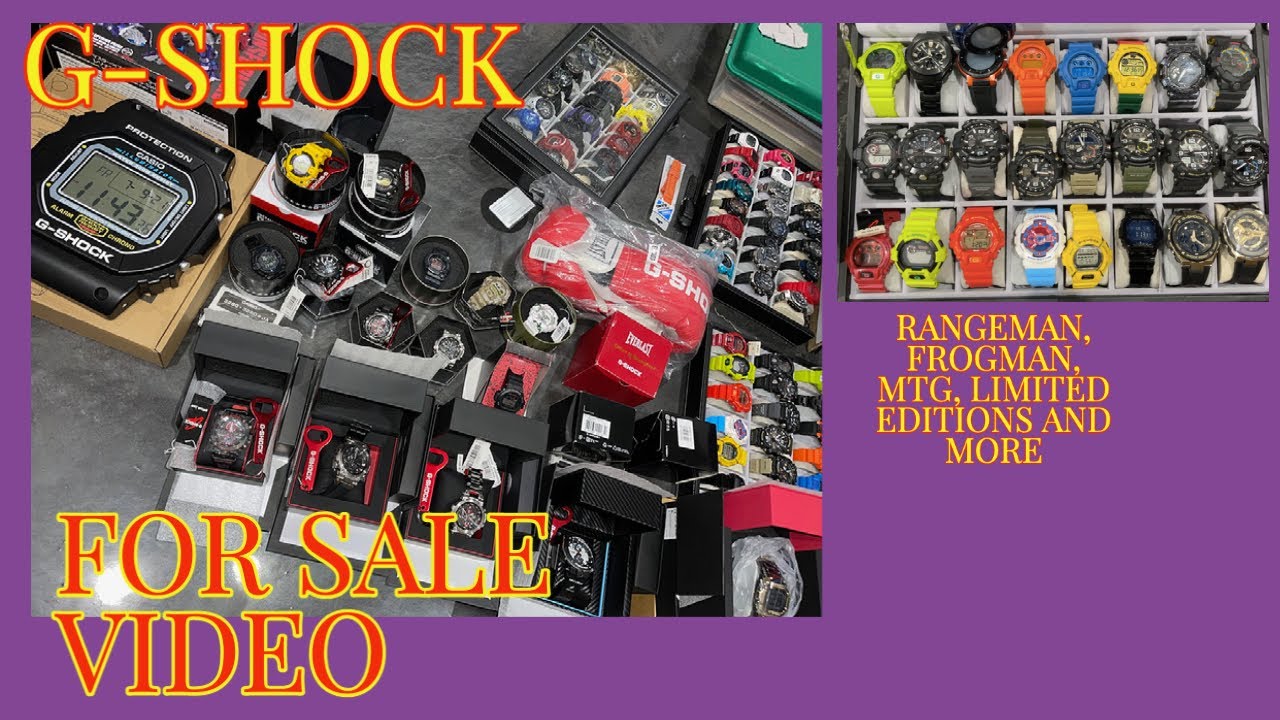 G-Shock HIGH END WATCHES for sale - Back by popular Demand - Rangeman, mudmaster, Frogman MTG + more