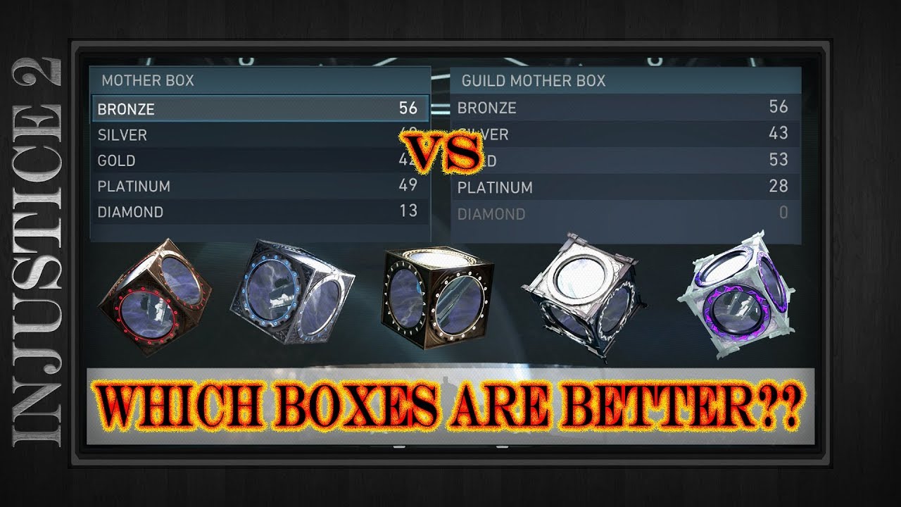 Injustice 2 - Guild Mother Boxes VS Regular - Which Ones Are Better? (400 Boxes)