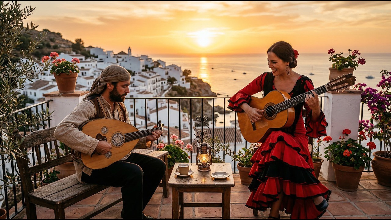 Stillness by the Mediterranean Sea | Oud & Flamenco Relaxation