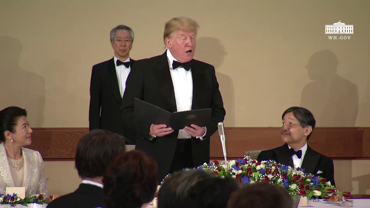 President Trump and the First Lady Attend the State Banquet