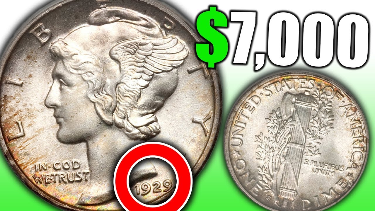 DO YOU HAVE A RARE MERCURY DIME WORTH A LOT OF MONEY?  1929 MERCURY DIME COIN VALUES