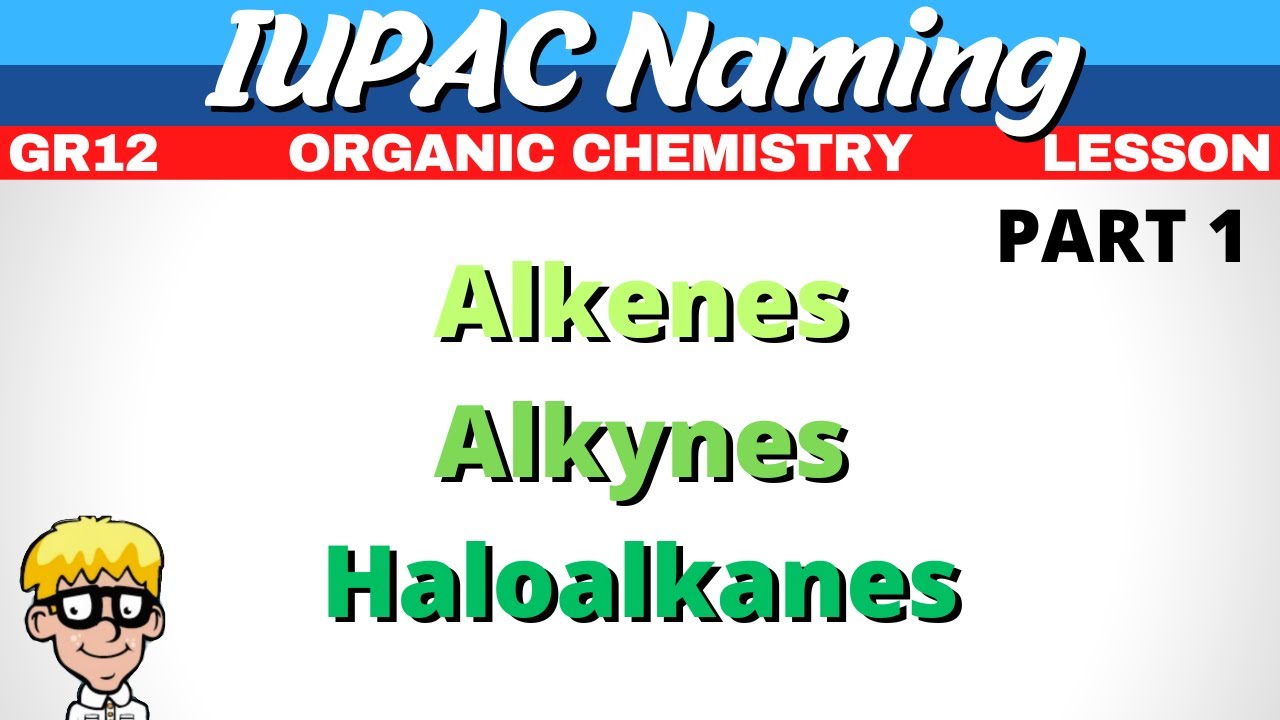 Naming Organic Molecules Grade 12 | Alkenes, Alkynes, Haloalkanes