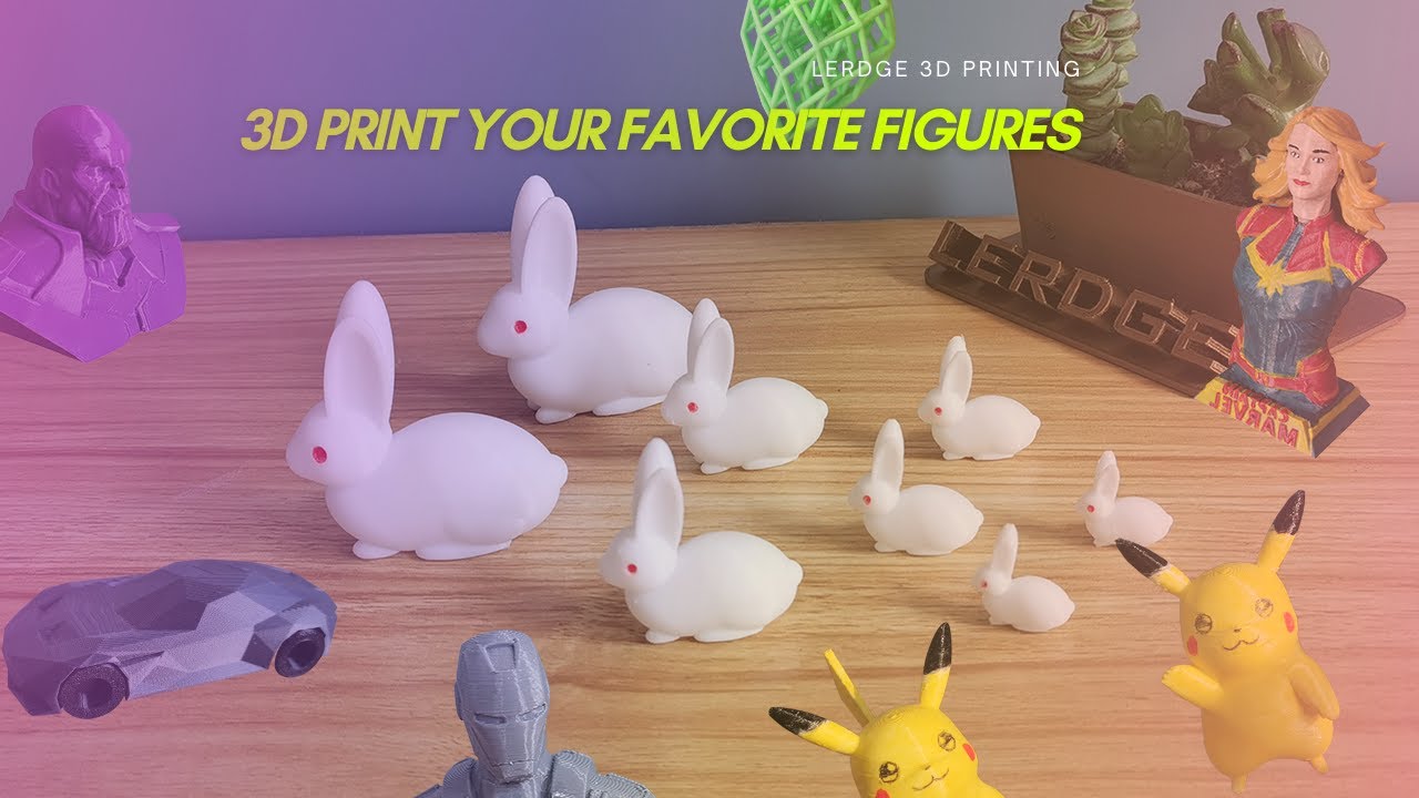8 favorite 3D printed characters and figures 2022| Cool 3D Printing ideas by Lerdge 3D Printer