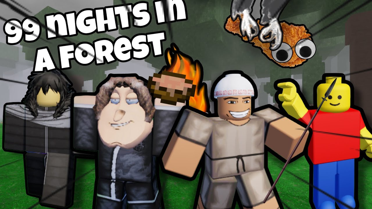 5 IDIOTS Try To Make A Homemade House | 99 NIGHTS IN A FOREST (Roblox)
