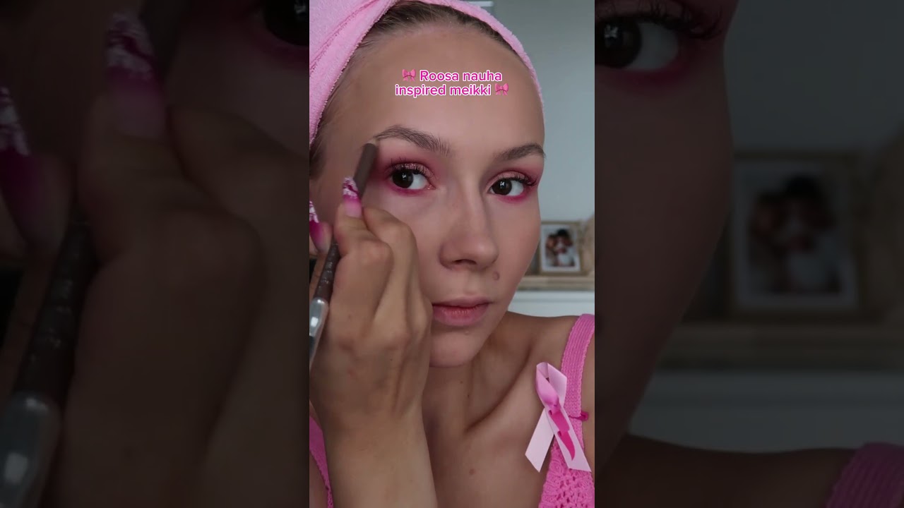 Roosa nauha -meikki 🎀