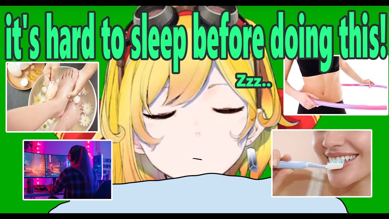 kaela sleep routine so long and complicated is like princess
