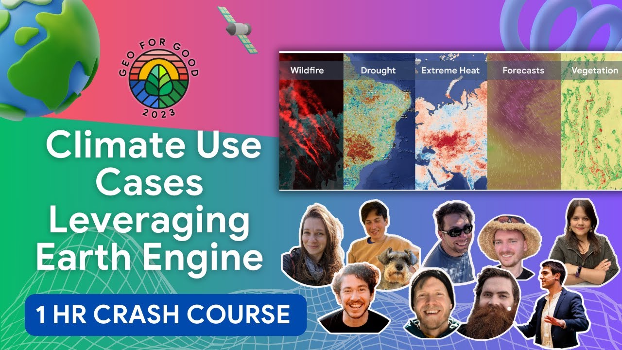 Tips for Building different applications using satellite data from Google Earth Engine | Geo4Good'23