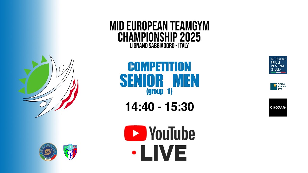 COMPETITION SENIOR MEN (group 1) - MID EUROPEAN TEAMGYM CHAMPIONSHIP 2025