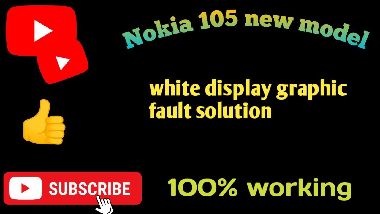 ( Nokia 105 new model ) white display graphics fault solution#mobilesolution #allmobilerepair #smart