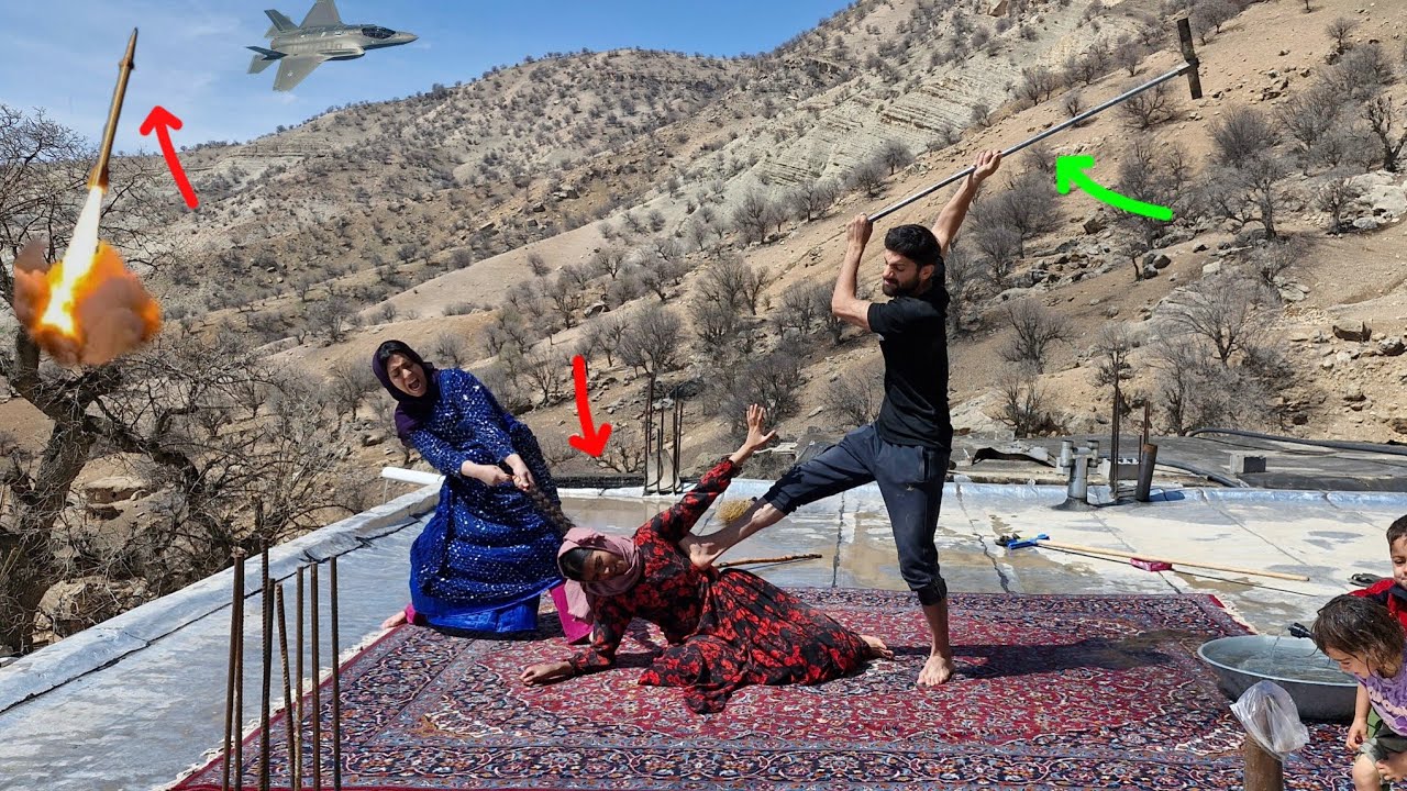 Ali's love for his second wife arouses the jealousy of his first wife while washing the carpet.