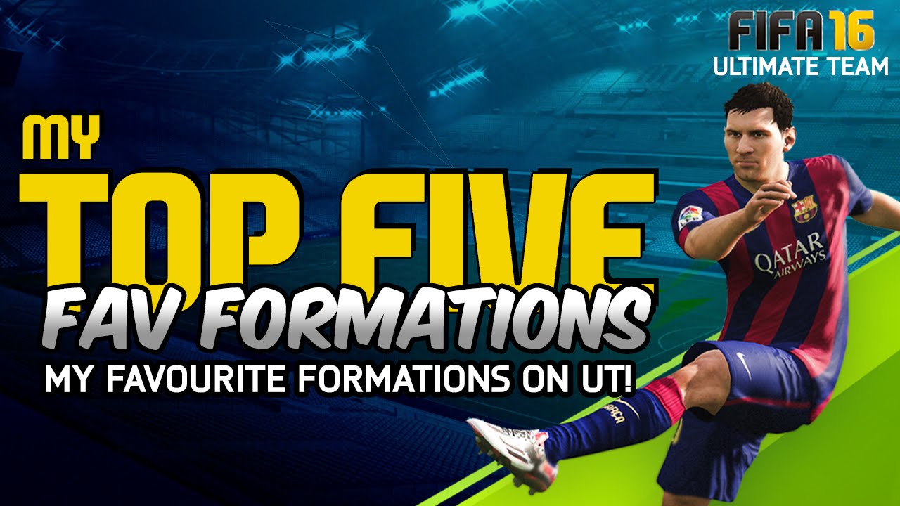 FIFA 16 | MY TOP 5 FAV FORMATIONS ON ULTIMATE TEAM w/ TIPS & TRICKS!