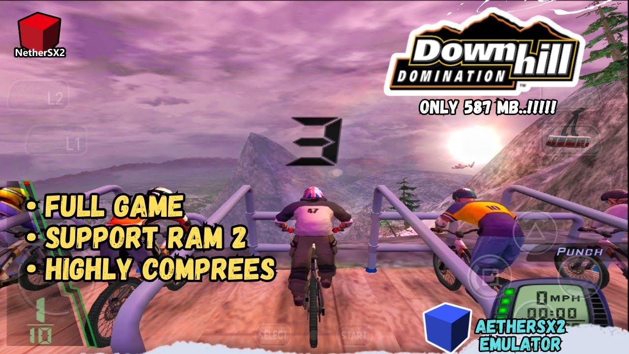 Game Downhill Domination Versi Full Di AetherSX2 Ps2 Android | Ukuran Kecil Cuma 500 Mb