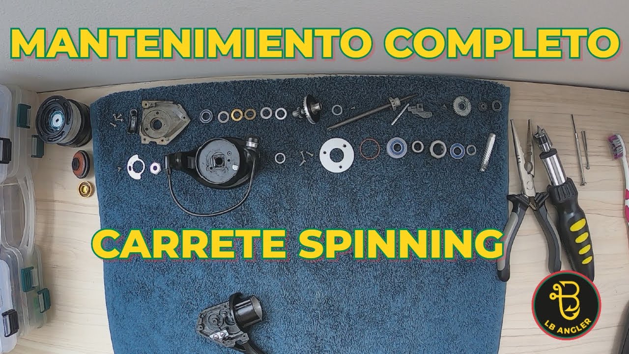 Cómo hacer mantenimiento completo a un carrete de spinning