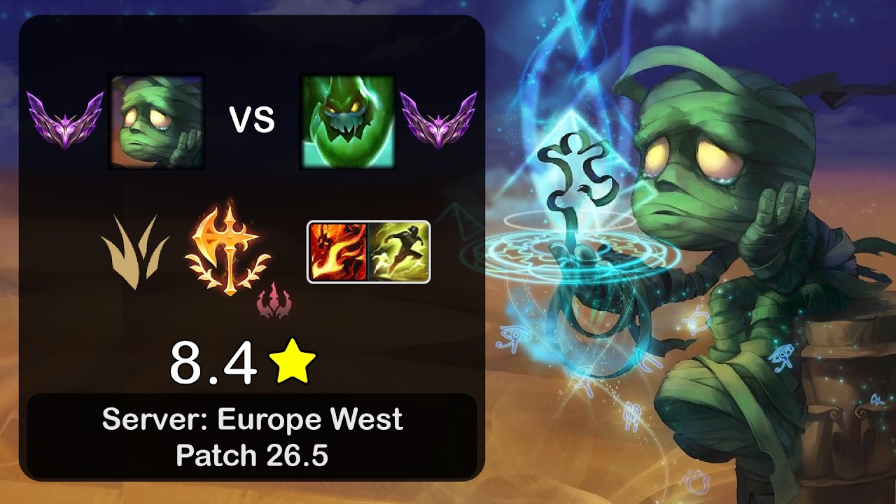 Amumu Jungle vs Zac - EUW Master - Patch 26.5
