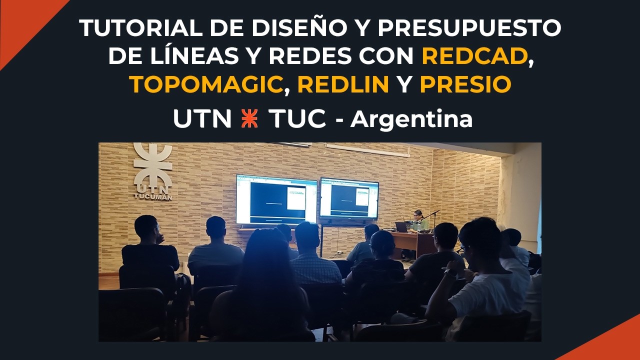 Tutorial de diseño y presupuesto de líneas y redes con TOPOMAGIC, REDCAD, REDLIN y PRESIO