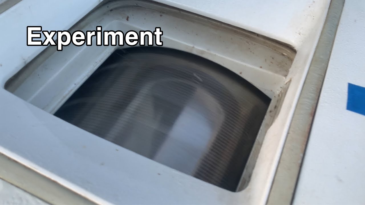 Experiment: Spinning with the door open in a top load washing machine