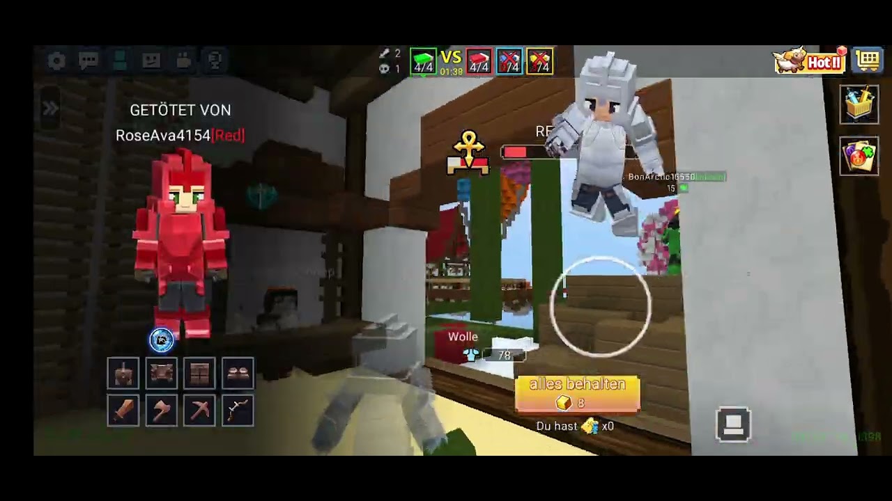 Bedwars mobile gameplay