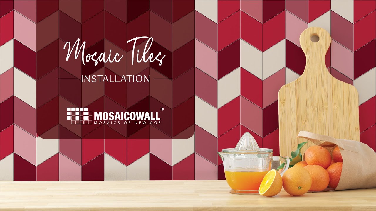 How to Install Mosaic Tiles Mesh Backing | Mosaicowall