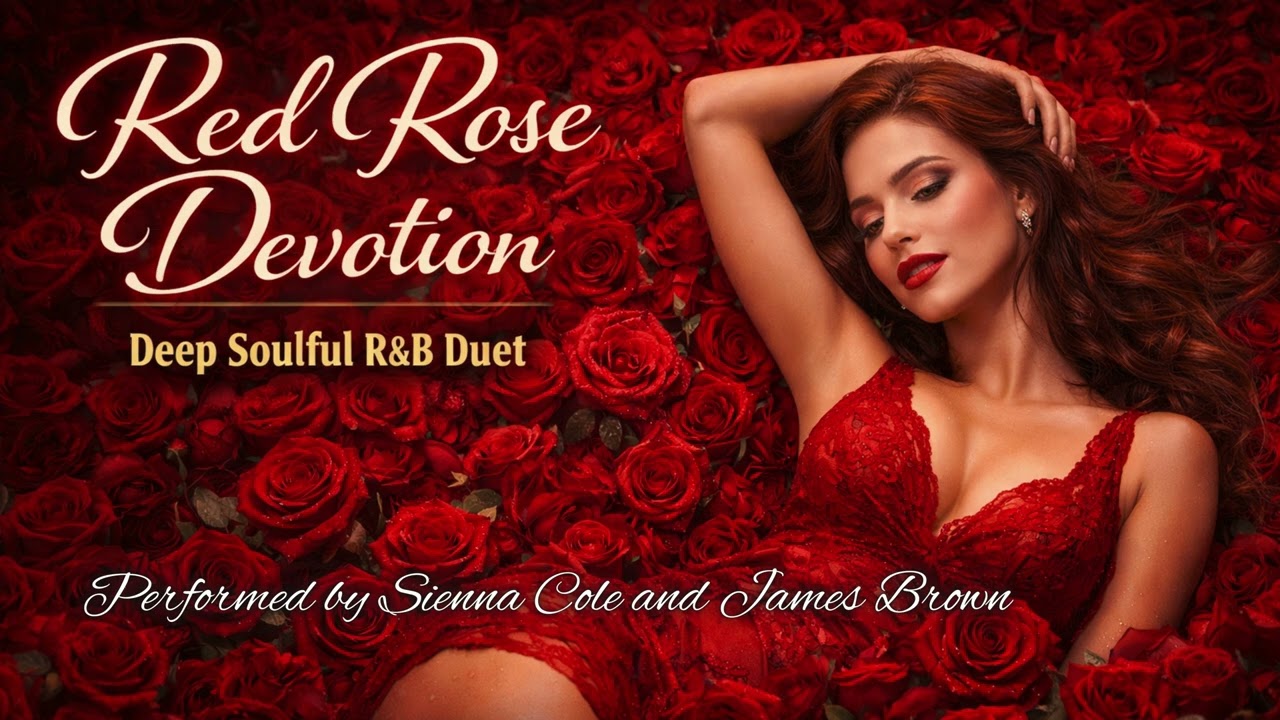 Sienna Cole and James Brown | Red Rose Devotion | Romantic Soulful R&B Duet | Official Audio