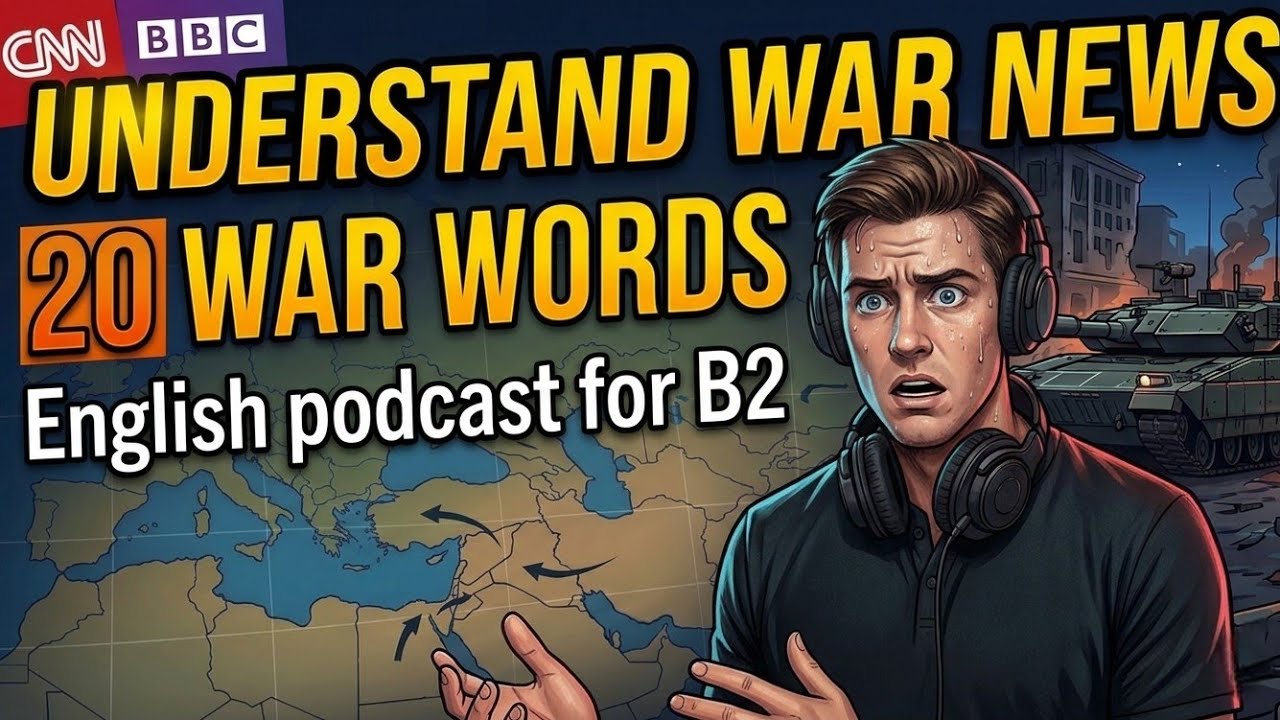 (B2 English podcast)🎙️20 War Words You Must Know to Understand the News 