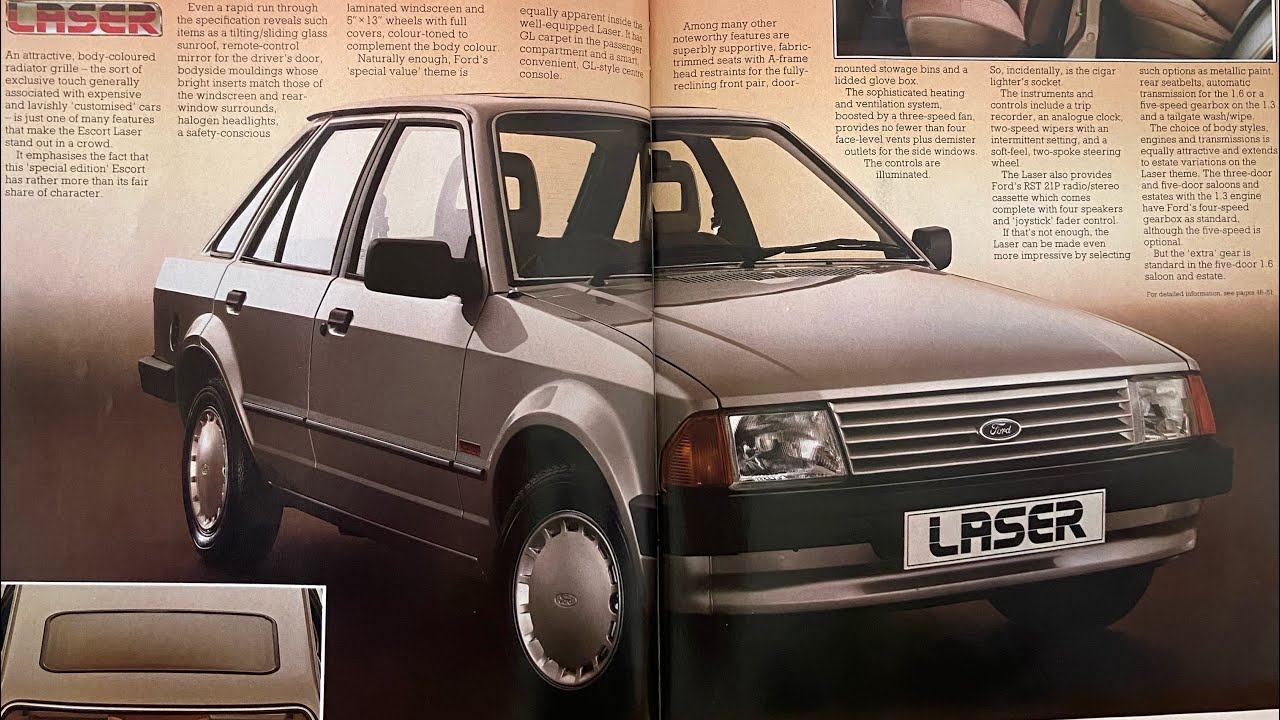 1985 Ford Escort Laser special edition brochure review