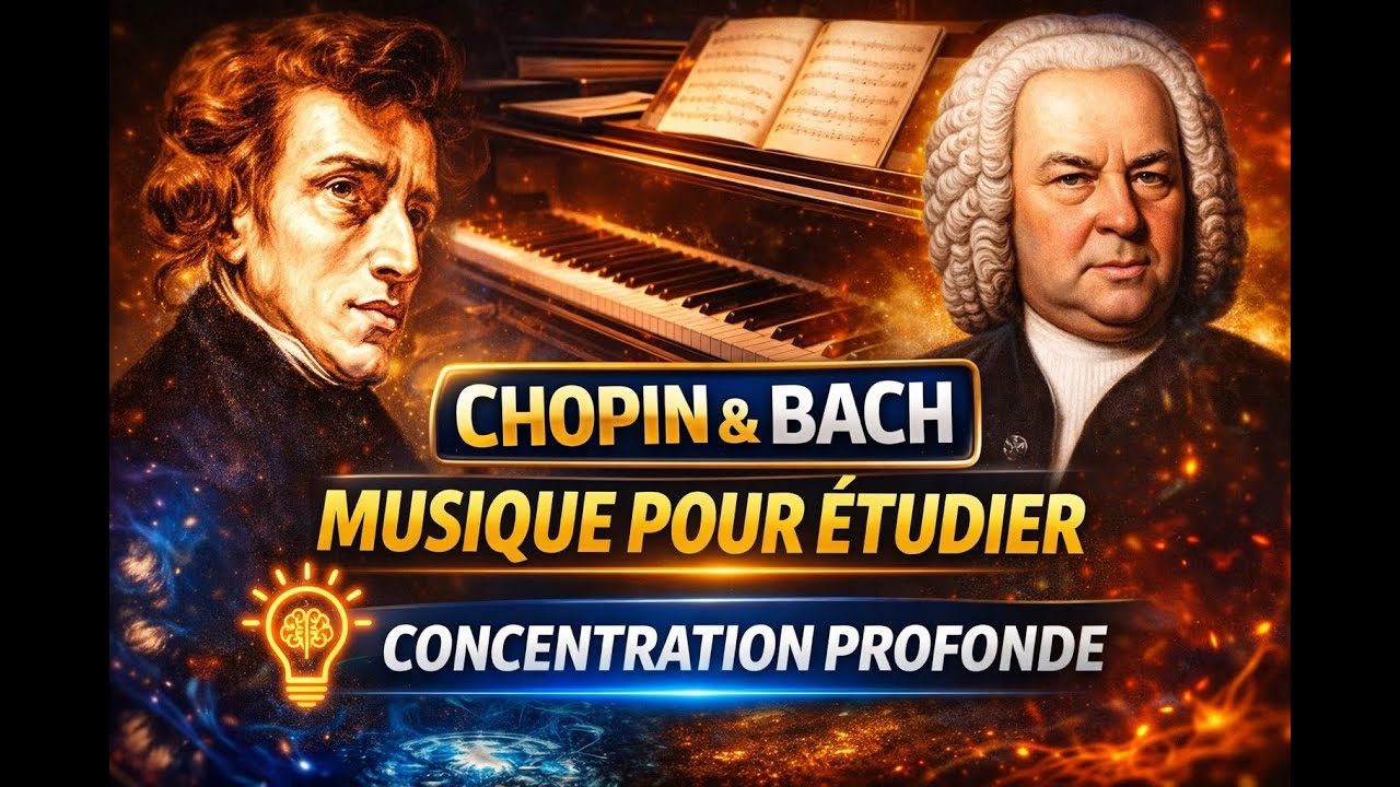 🎹 Chopin & Bach – Ballades, Mazurkas & Nocturnes | Musique Classique pour Étudier et Se Concentrer
