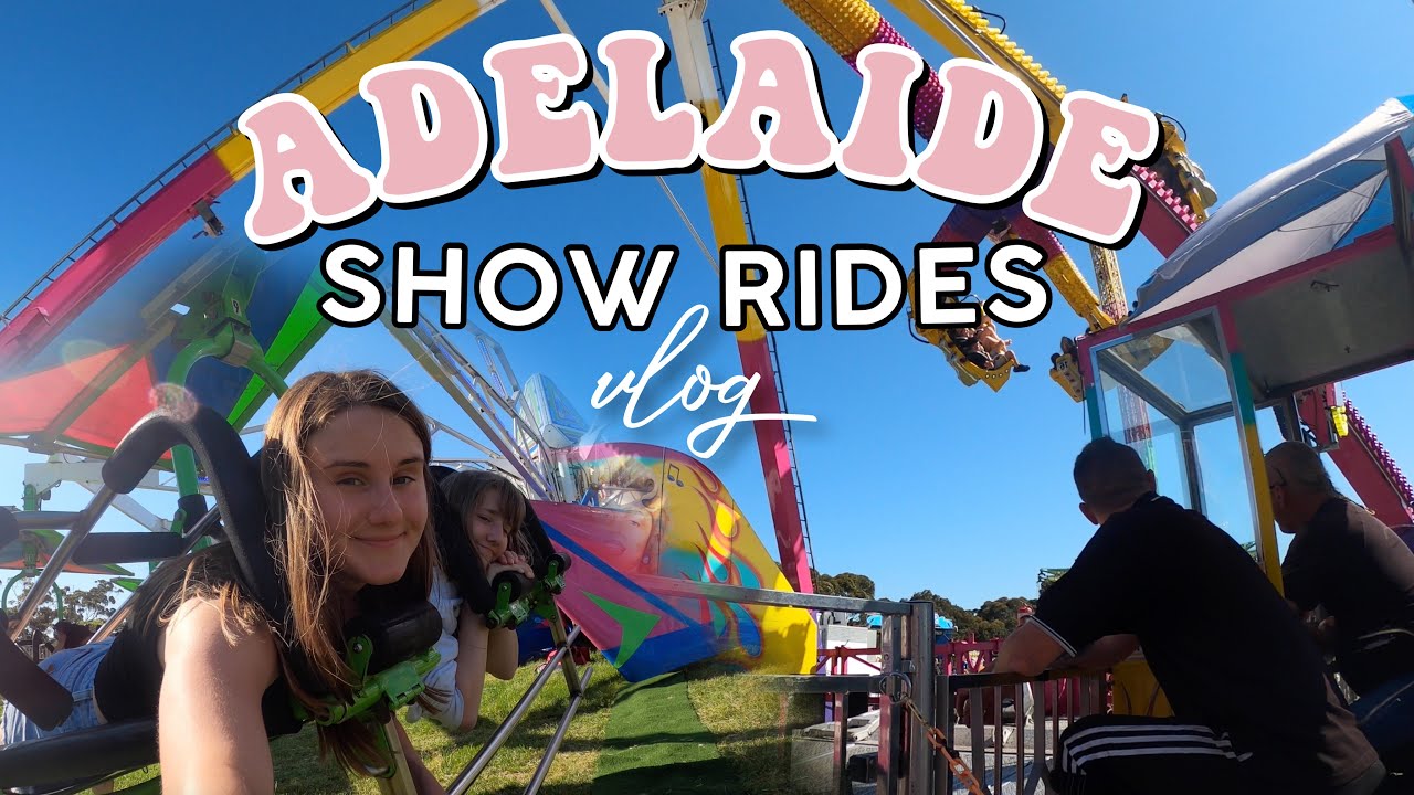 ADELAIDE SHOW VLOG 2020 | Show Rides (hard rock, kamikaze + sky flier)