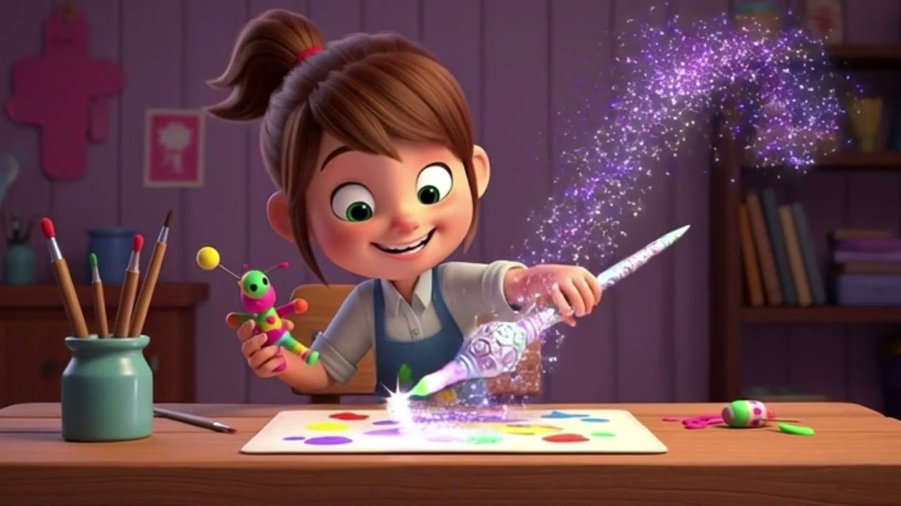 🎨✨ The Magic Painter Brush ✨🎨 | Magical Kids Story About Imagination & Kindness 🌈📖
