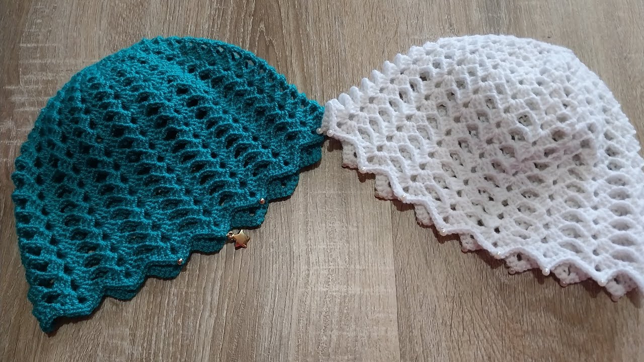 👉 Casquete a crochet paso a paso | Mesh Hat f&aacute;cil y r&aacute;pido ✨ para principiantes #crochet #casquette 