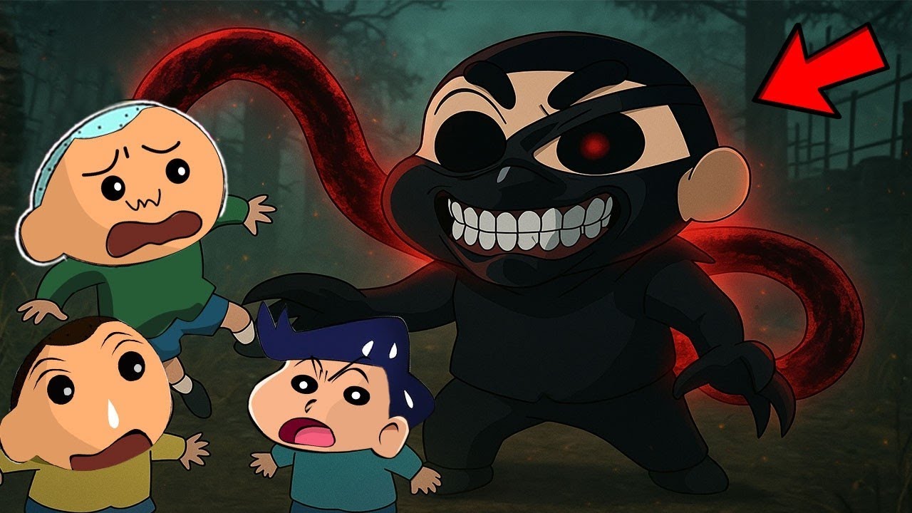 Shinchan Became Tokyo Ghoul Killer In DBD 😱🔥 | Shinchan Playing Dead By Daylight | Funny Game 😂